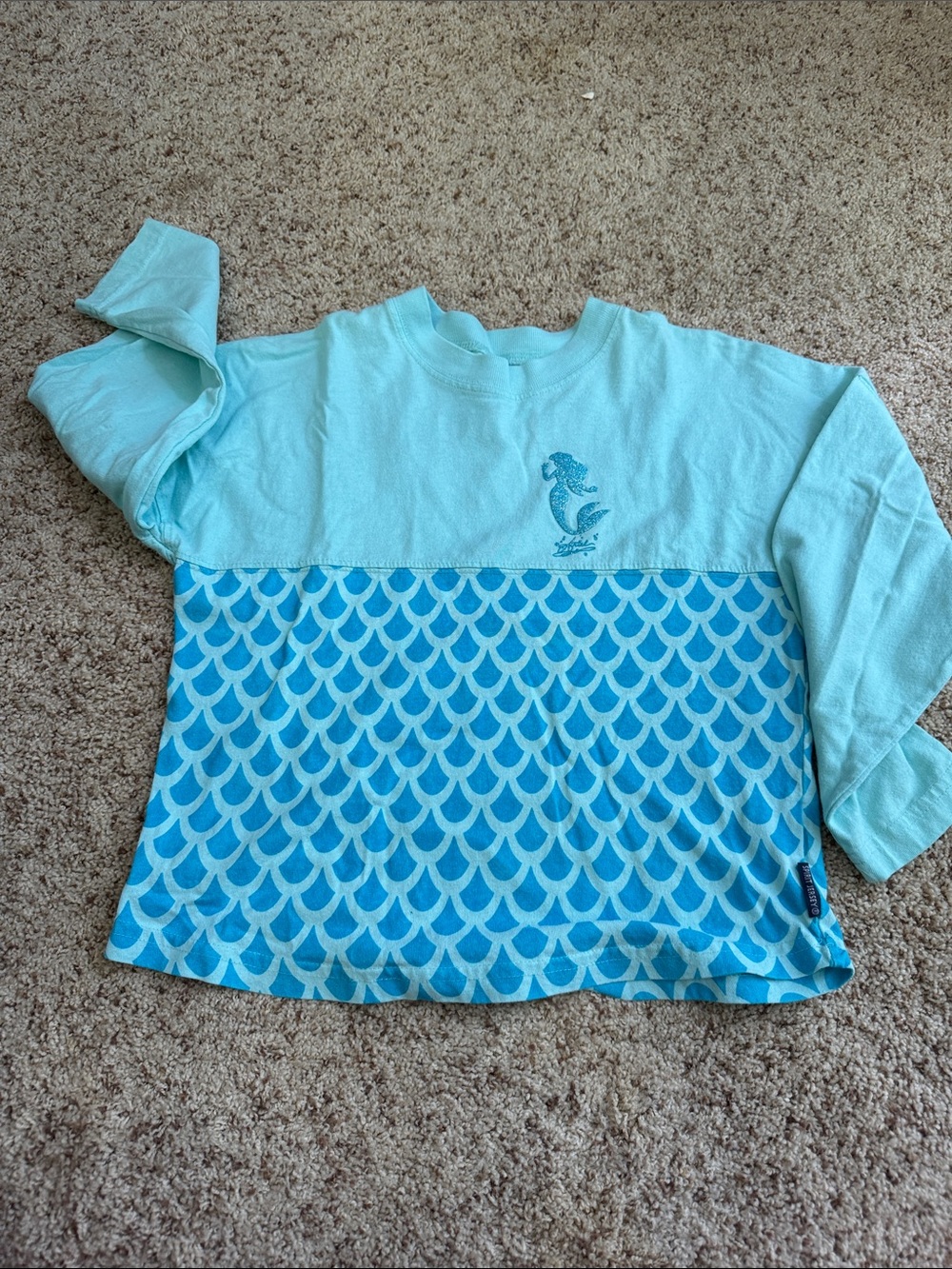 Disney Youth Spirit Jersey Light Blue Mermaid-Scale